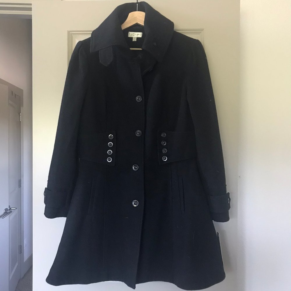 RD Style Black Winter Overcoat